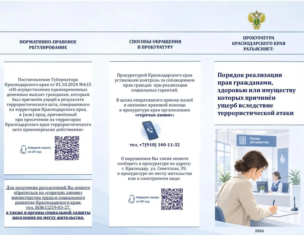 Памятка для граждан, здоровью или имуществу которых нанесен ущерб в результате террористической атаки1
